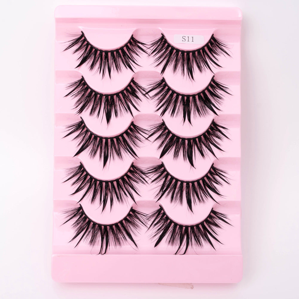 Natural 3D Dramatic Fairy Clusters Manga Lashes Fake