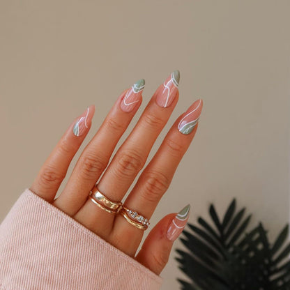 Re-usuable Mid-Length Press On Nails