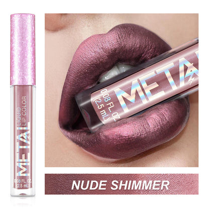 Metallic lip gloss