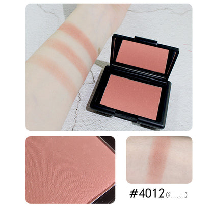 Muted matte monochromatic blush