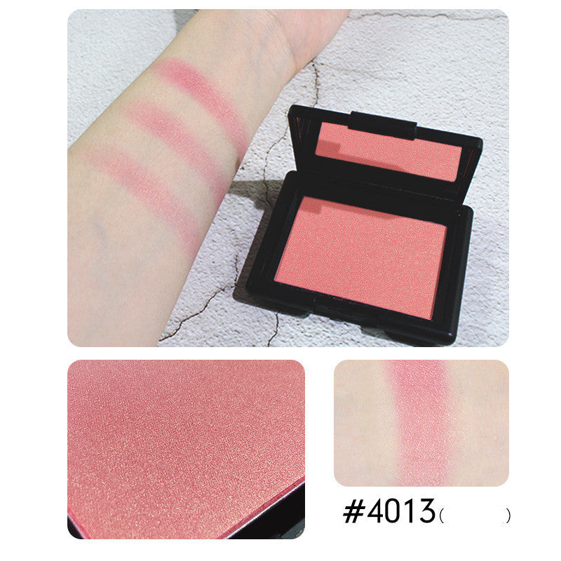 Muted matte monochromatic blush