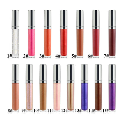 Pearl Lip Gloss Clear Lip Oil Logo-free Round Tube Lip Gloss