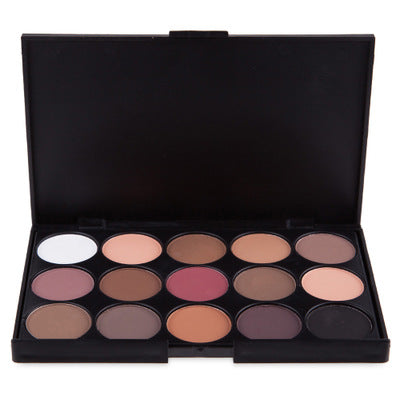 15 color earth color eyeshadow smoky eyeshadow