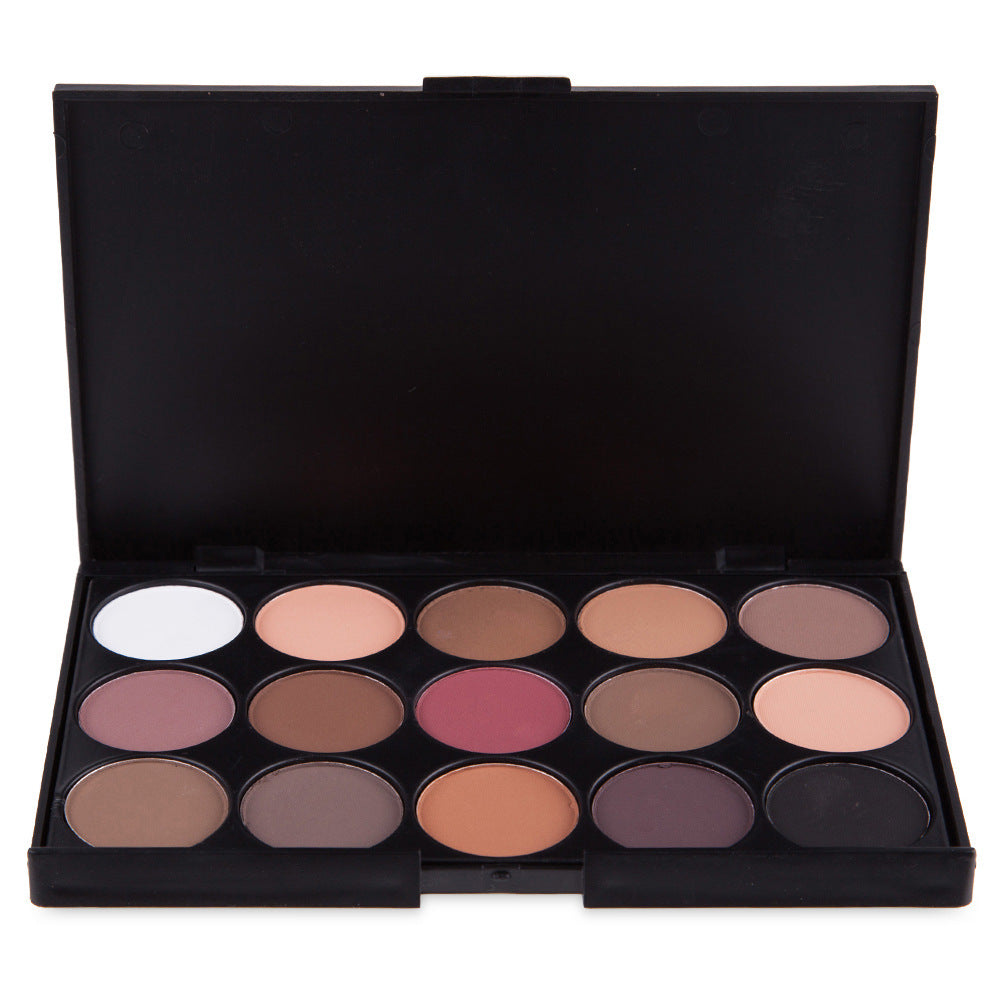 15 color earth color eyeshadow smoky eyeshadow