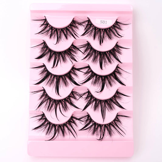 Natural 3D Dramatic Fairy Clusters Manga Lashes Fake