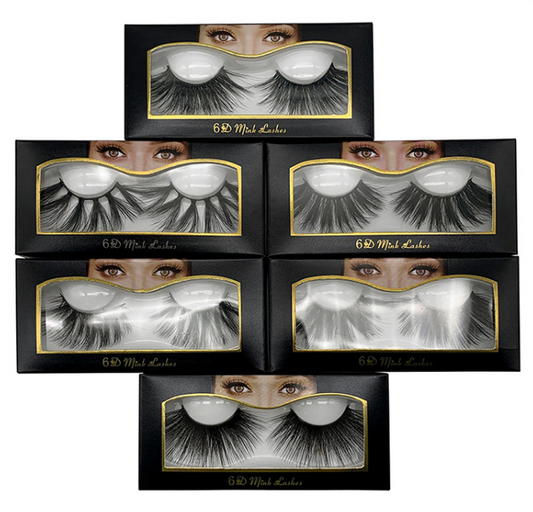 false eye lashes 6D three-dimensional messy cross-eye lashes