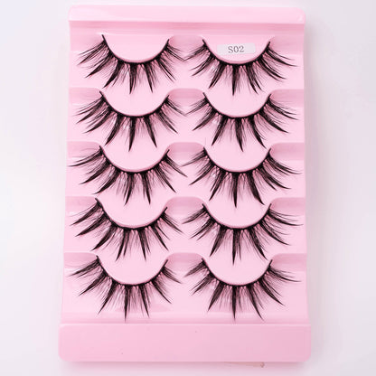 Natural 3D Dramatic Fairy Clusters Manga Lashes Fake