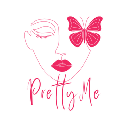 "Prettyme Logo: A stylized depiction of the word 'Prettyme' in elegant script, adorned with delicate floral motifs. Reflecting sophistication and charm, our logo embodies the essence of beauty and grace. Join us on our journey to enhance your natural allure with Prettyme.