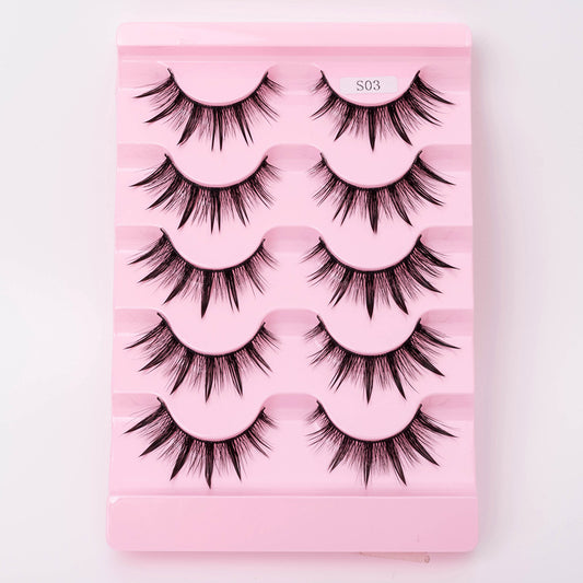 Natural 3D Dramatic Fairy Clusters Manga Lashes Fake