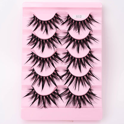 Natural 3D Dramatic Fairy Clusters Manga Lashes Fake